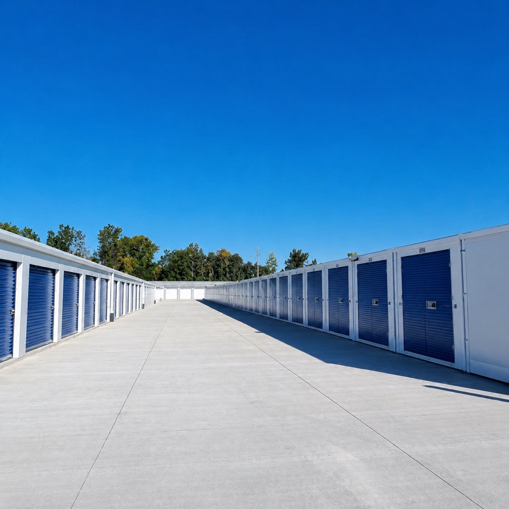 File di box esterni di Forte Storage a Udine
